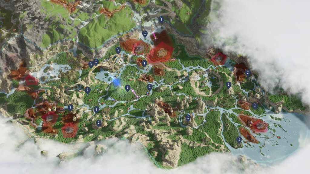 Mapa interactivo de Avatar: Frontiers of Pandora para descubrir cada ...