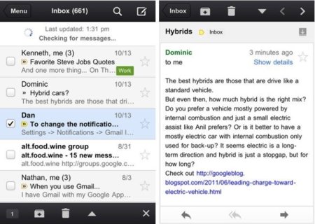 Gmail vuelve a la iTunes App Store