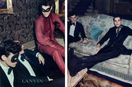 Lanvin nos viste con pajarita y foulards