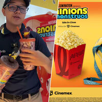 Cinépolis y Cinemex presentan los coleccionables de ''Minions & Monsters' con palomeras y vasos cuya única diferencia es el precio