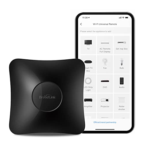 BroadLink RM4 Pro Wi-Fi Mando a Distancia Universal IR y RF (433MHz), para Hogar Inteligente 