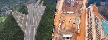 Construir túneles está muy bien, pero en China hay regiones que están a otras cosas: cortar montañas por la mitad 