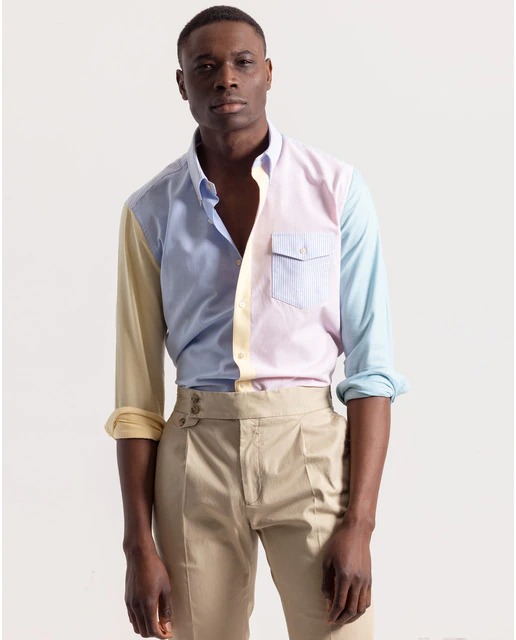 Camisa de hombre custom multicolor