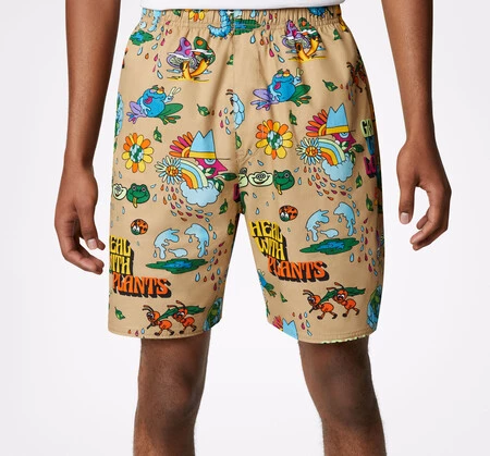 Pantalón corto Plant Print Resort