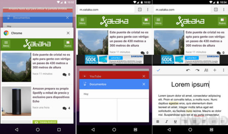 Android 7.0 Nougat pantalla dividida