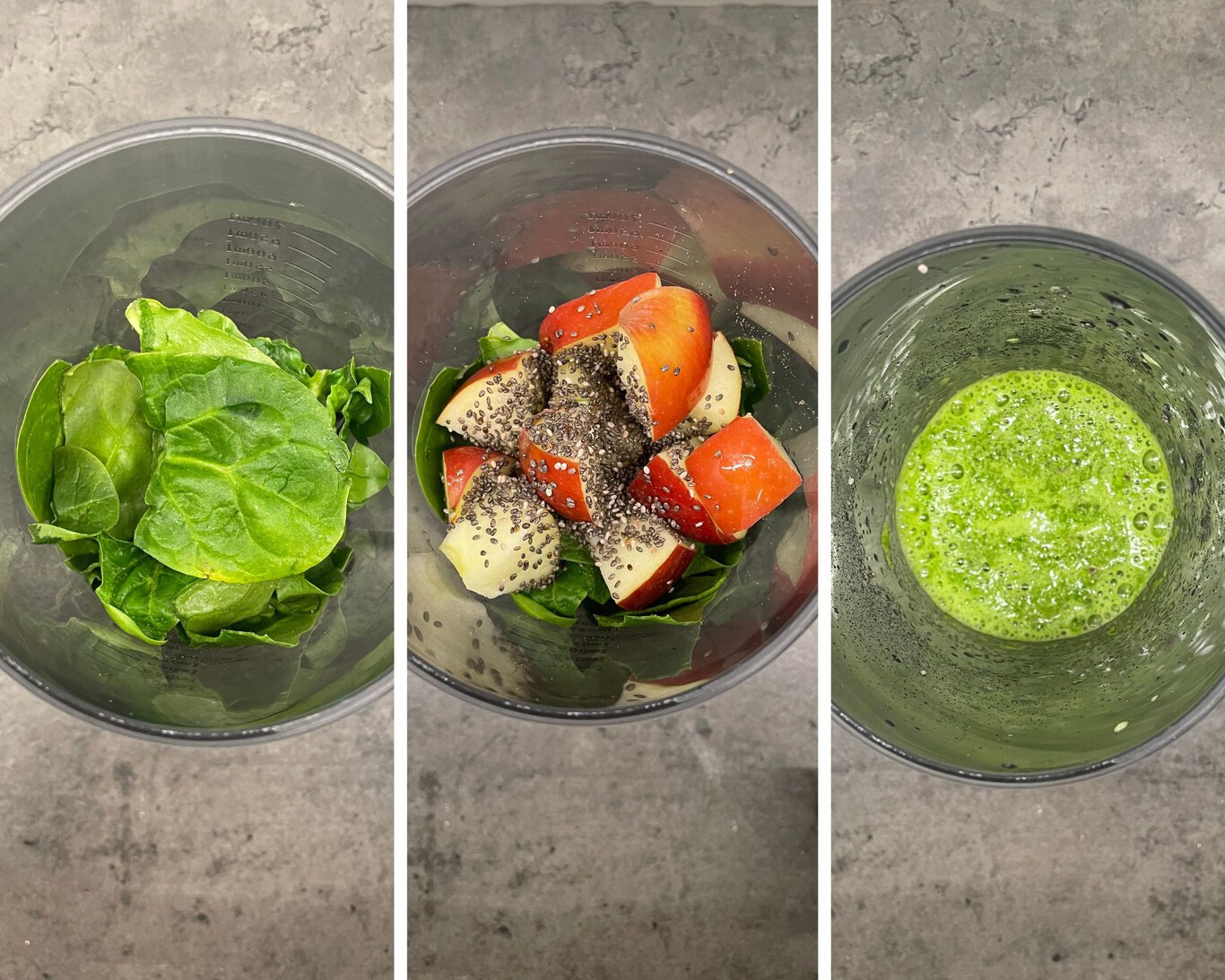 Spinach, Apple And Chlorella Juice, Simple Recipe For The First Thing