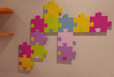 Radiador puzzle para la habitación infantil
