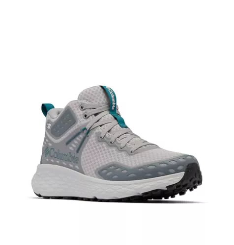 Columbia Men's Konos TRS Outdry Mid, Waterproof Mid Rise Trekking and Hiking Boots, Steam/River Blue, 9