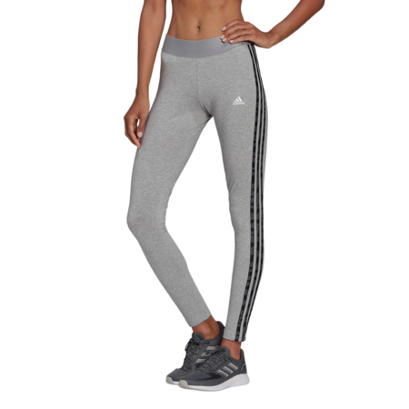 Leggings Mallas Fitness Mujer Adidas 3s Essential Gris Photoroom Png Photoroom