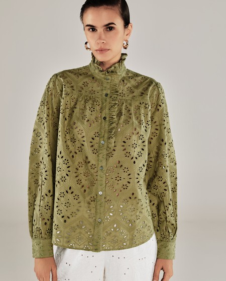 blusa romántica