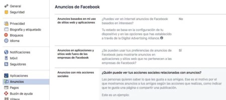 Publicidad en Facebook