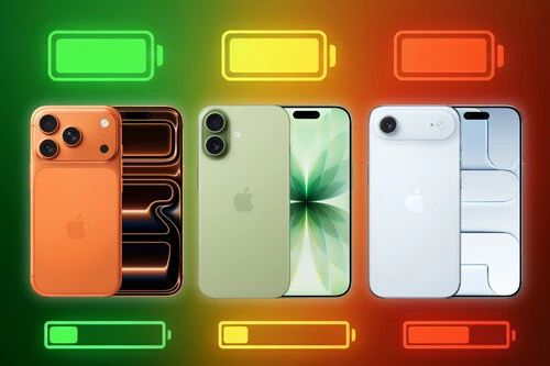 Comparativa iPhone 17 batería