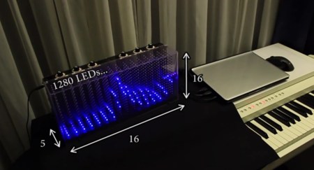 ¿Tienes 1280 LED y mucho tiempo? Puedes hacerte un visualizador 3D