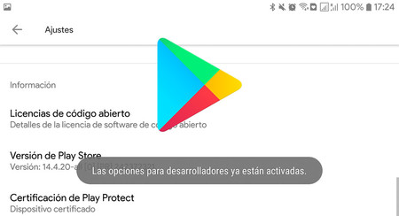 Cómo activar las opciones para desarrolladores de Google Play