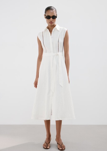 Vestidos Camiseros Lino Verano 2026 Zara Mango Elegantes Bonitos Anchos Comodos