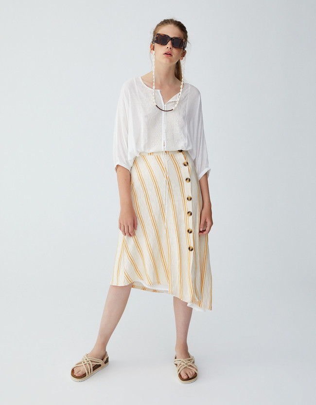 Falda Midi Pullandbear