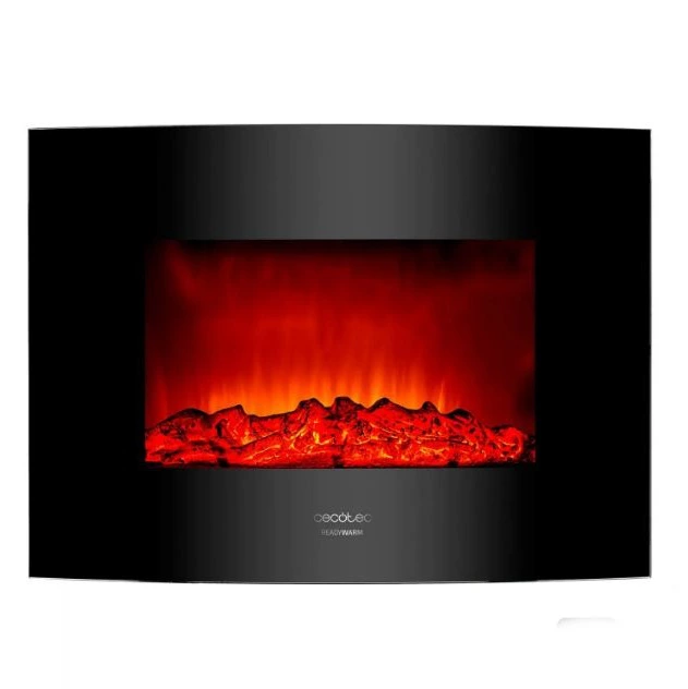 Chimenea Eléctrica Decorativa de Pared Cecotec Ready Warm 2200 Curved Flames

