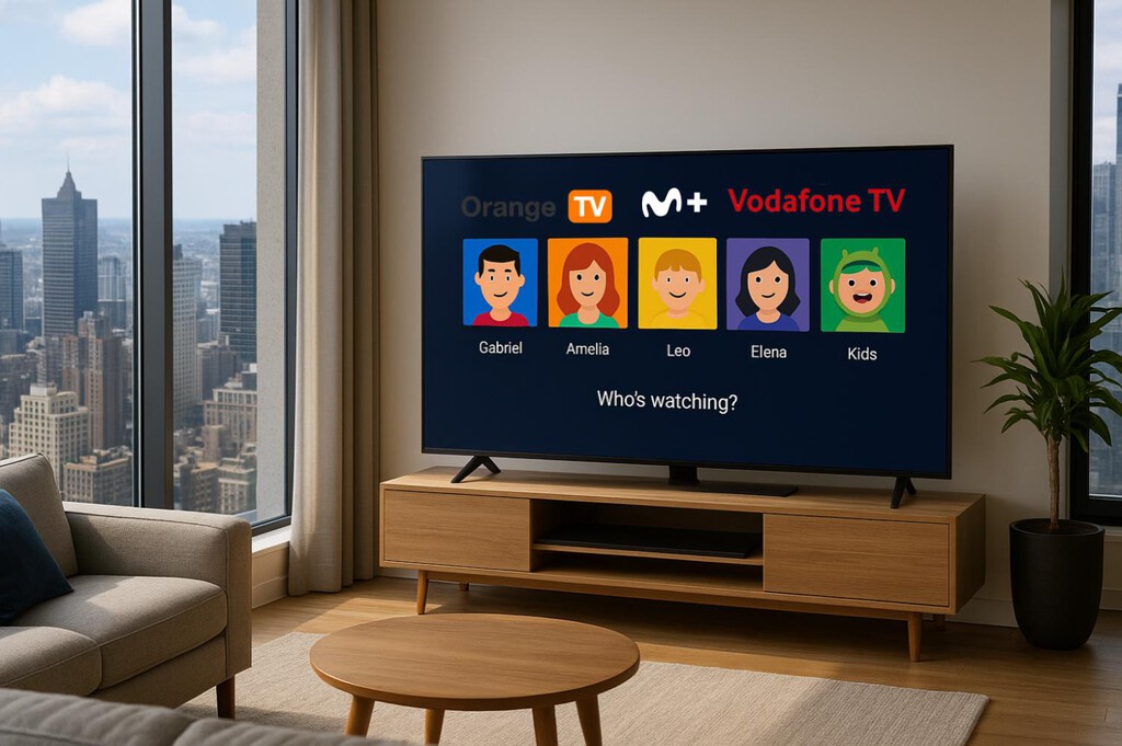 En Netflix ya llevan más de 10 años y ahora tanto Movistar como Orange implantan los perfiles de usuario en sus plataformas de TV