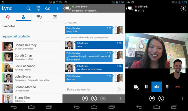 Microsoft Lync 2013 ya disponible para Android