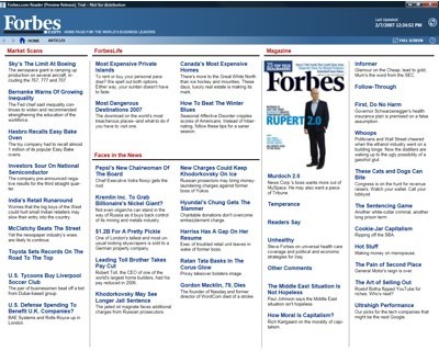 Microsoft Digital Reader, el periódico en el ordenador