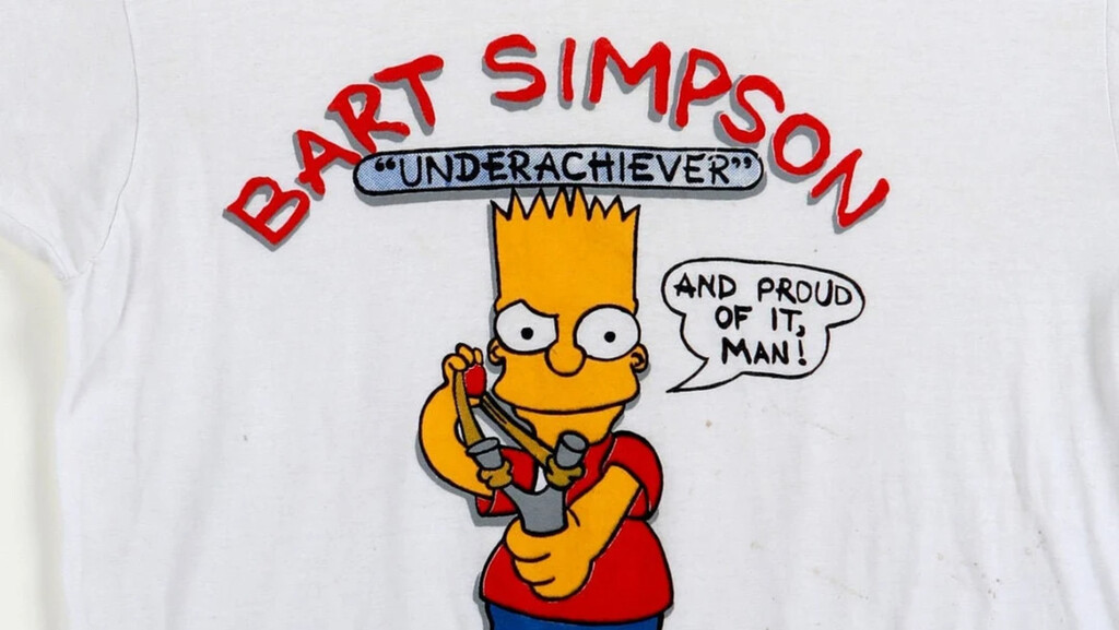 Bart Simpson causó el pánico moral a inicios de los 90 en Estados Unidos. La culpa fue de una camiseta que ahora nos parecería inofensiva