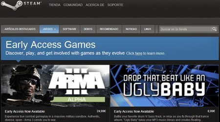 Valve ofrece acceso anticipado a una serie de juegos en desarrollo