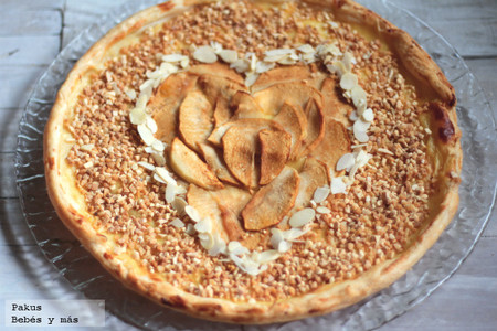 Tarta de corazón de manzana para San Valentín. Receta