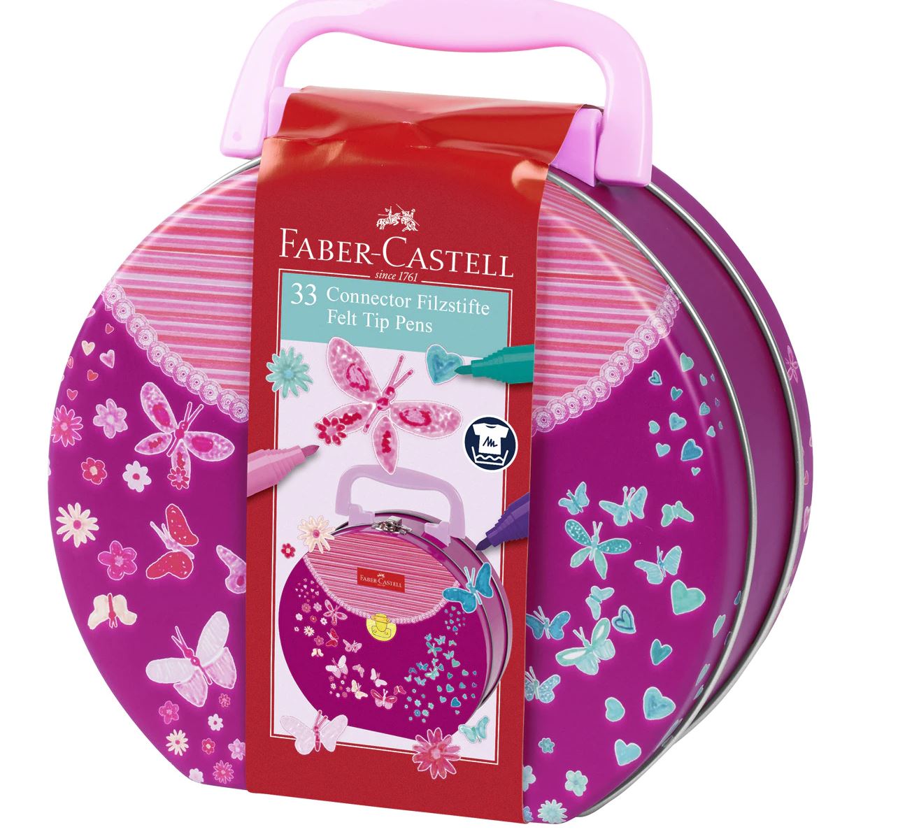 Maletín de Metal con 33 Rotuladores Connector Redondo