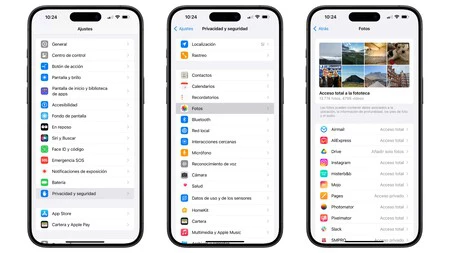 iPhone では、アプリケーションが写真にアクセスするタイプを選択できます