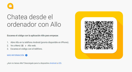 Google Allo ya está disponible en versión web: así puedes chatear desde el PC