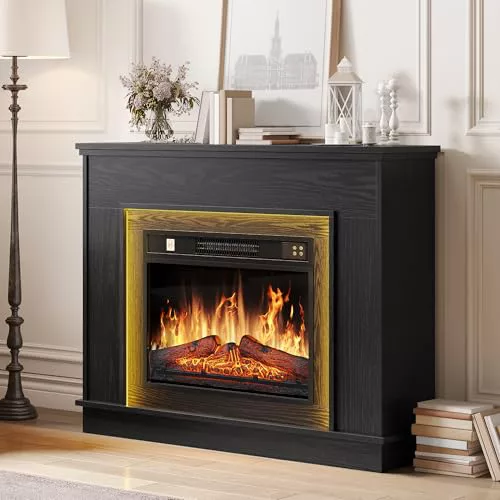 YITAHOME Chimenea Electrica Negro