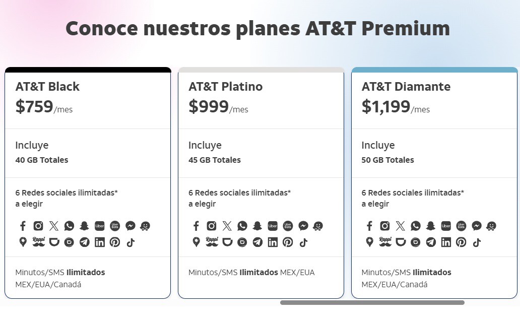 AT&T lanza aviso a sus clientes en México: ahora tiene paquetes de ...