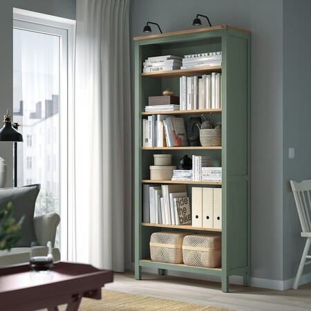 Hemnes Libreria Verde Grisaceo T