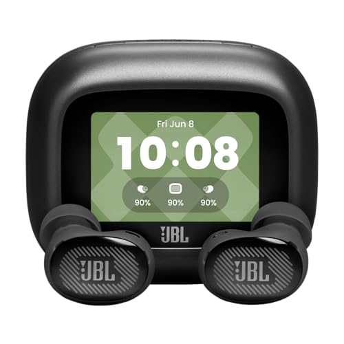 JBL Live Buds 4, Auriculares True Wireless con Cancelación de Ruido, Negro