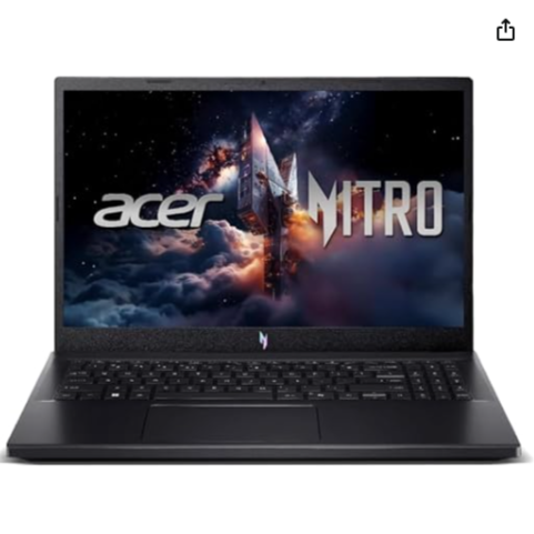 Notebook Acer Gamer Nitro V15 ANV15-52-77BG Core I7 13620H Memória Ram de 16GB DDR5 SSD NVMe 512GB Tela de 15,6" Full HD IPS Geforce RTX 4050 6GB e WIndows Home 11
