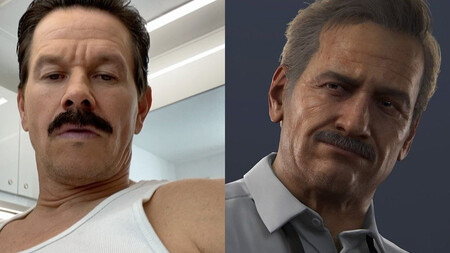 Mark Wahlberg se deja ver con el bigote que llevará en la película de Uncharted para interpretar a Sully