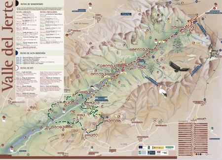 Valle Jerte Mapa Ruta Lineal