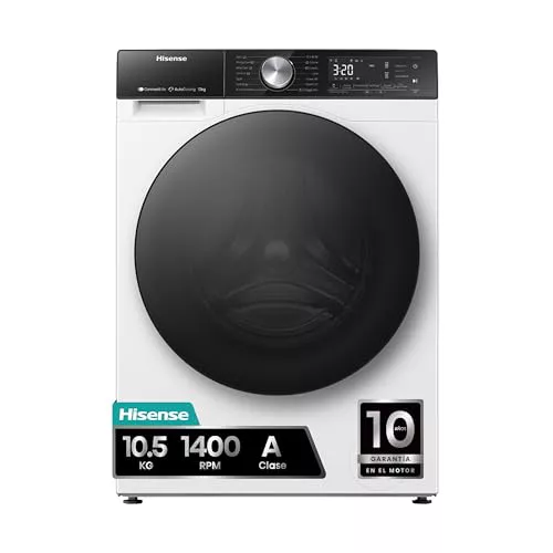 Hisense WF5S1045BW - Lavadora con Vapor