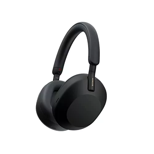 Sony WH-1000XM5 Noise Cancelling, Auriculares de diadema Bluetooth, Llamadas cristalinas, Hi-Res, 360 Reality Audio, 30 h de batería, Carga rápida, Google Assistant, iOS, Android - Negro