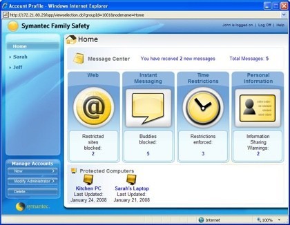 Symantec Family Safety, protegiendo a toda la familia