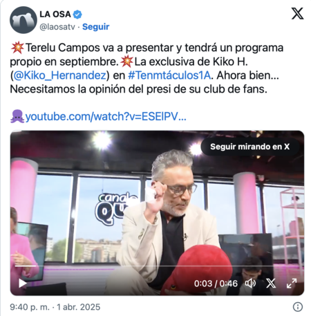 kiko hernandez en TEN