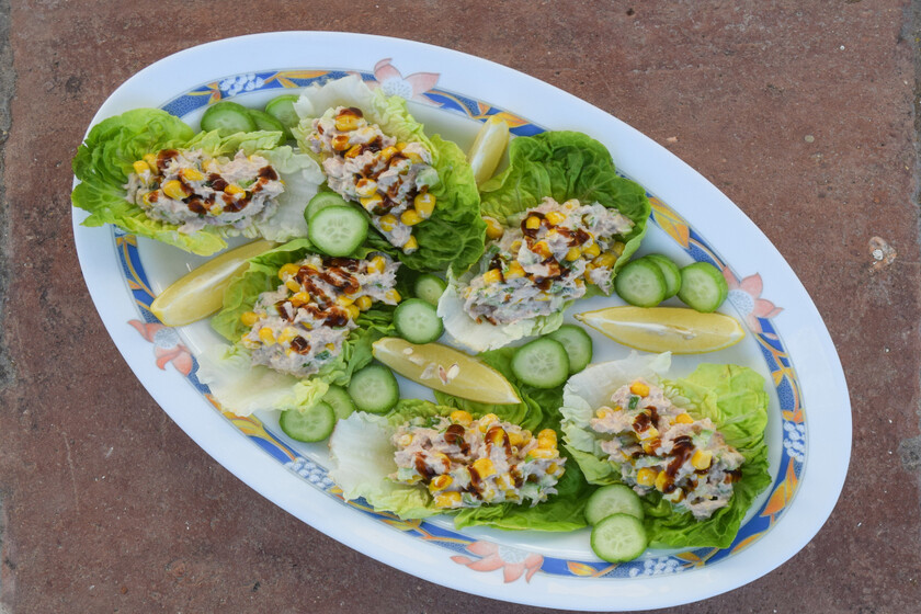 Wraps De Lechuga Y Atun