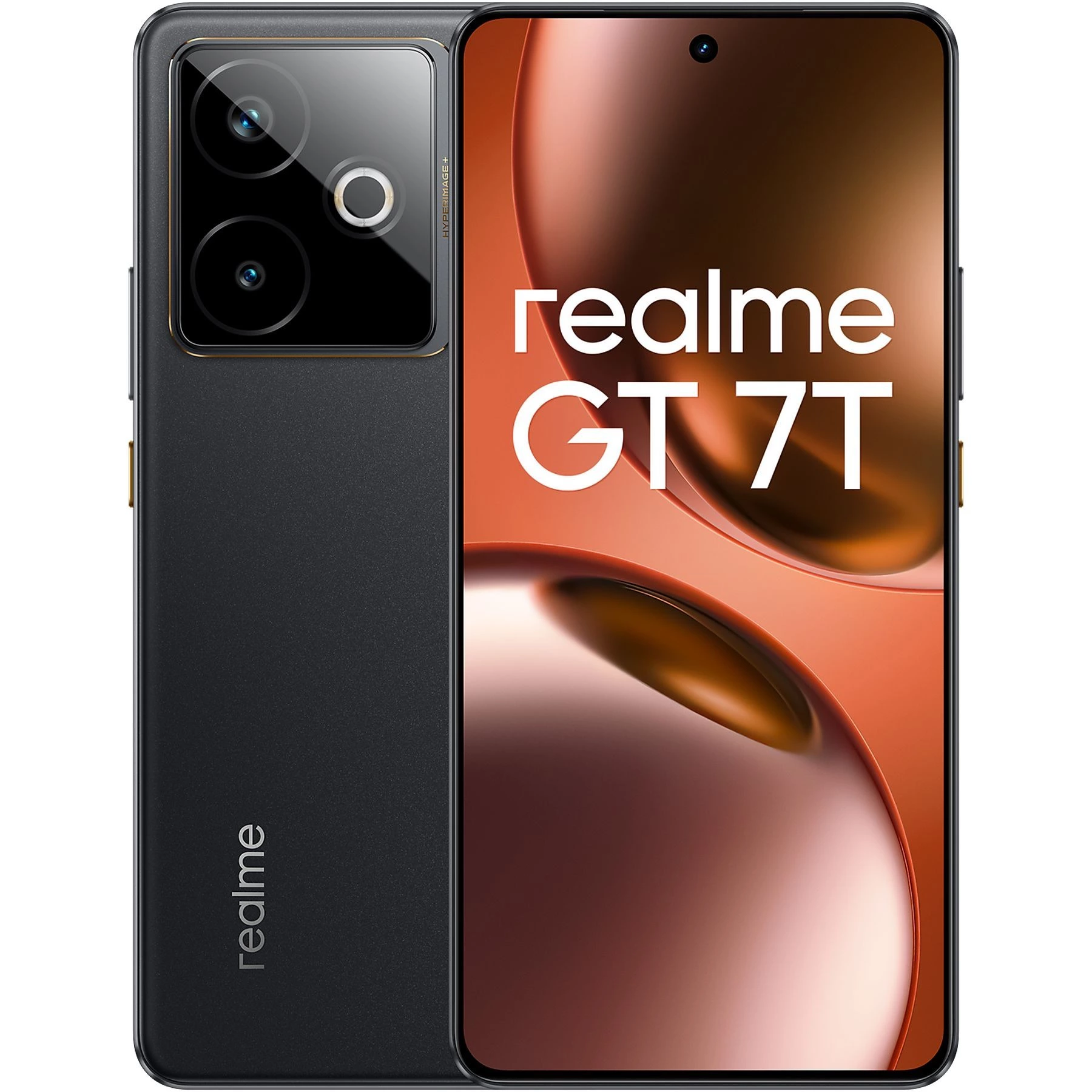 Móvil - realme GT7T, Negro, 512 GB, 12 GB RAM, 6.8" LTPS 2.5D, Dimensity 8400MAX, 7000 mAh