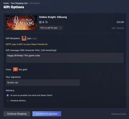 Steam cambia para siempre (y a mejor) la forma de regalar juegos y organizar tu lista de deseados
