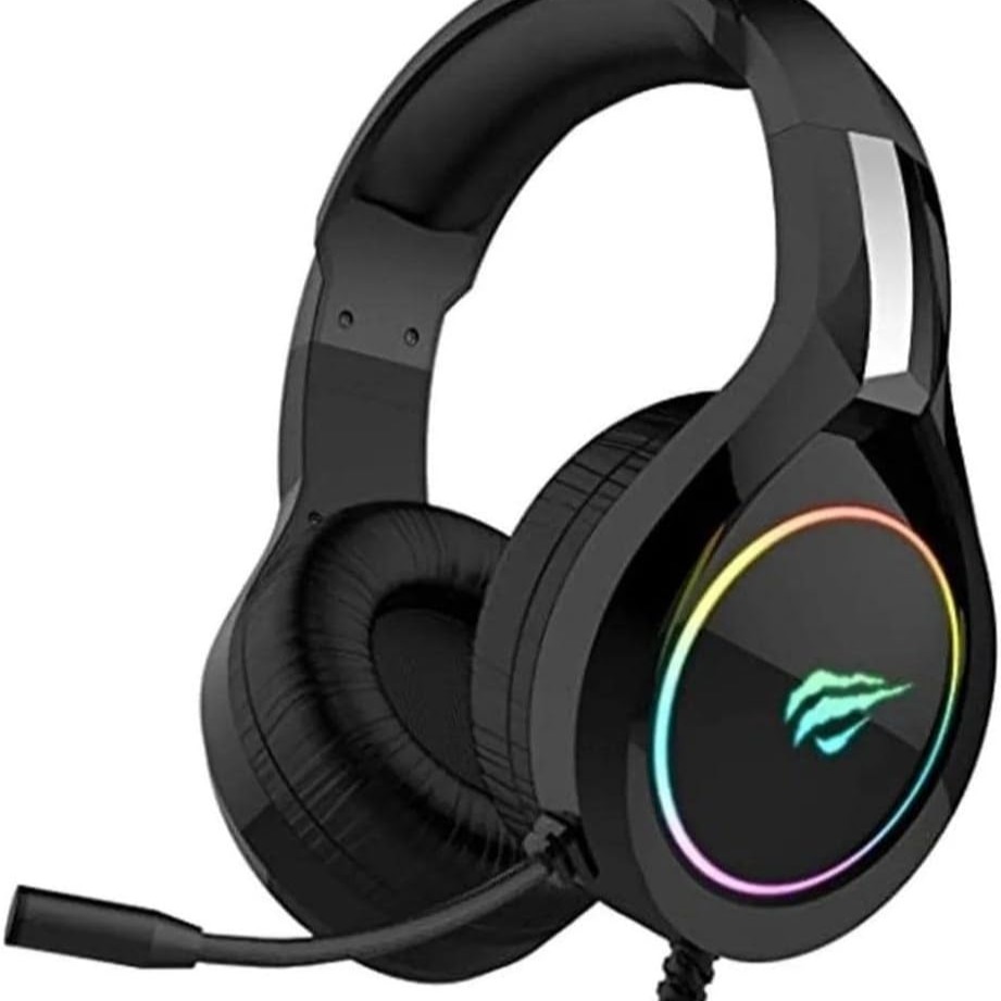 Havit Headphone Fone de Ouvido H2232d, Gamer, Iluminação RGB, com Microfone, Falante de 50mm, Conector 3.5mm, HAVIT, HV-H2232d, Cabo USB para Iluminação
