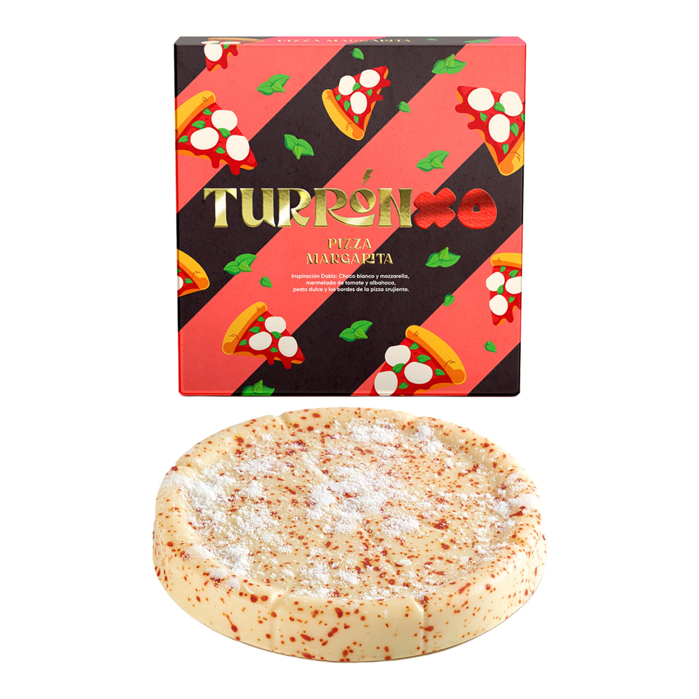 Turrón pizza margarita Dabiz Muñoz XO
