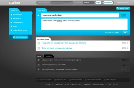 Startino, sencillo y amigable servicio para gestionar tareas