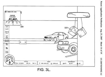 Microsoft patenta unos dados de peluche virtuales que se proyectan sobre el parabrisas