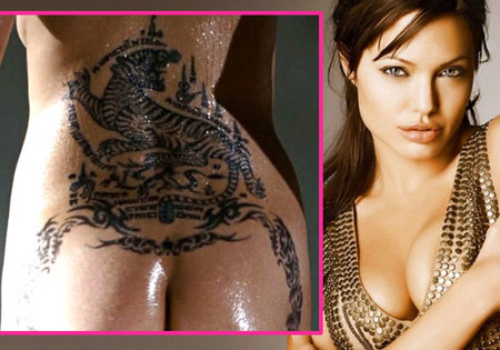 El tatuaje más secreto de Angelina Jolie
