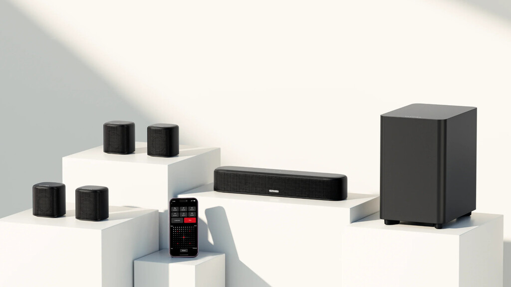 A precio de outlet esta barra de sonido con cuatro altavoces y un subwoofer inalámbrico. Es ideal para cualquier tele